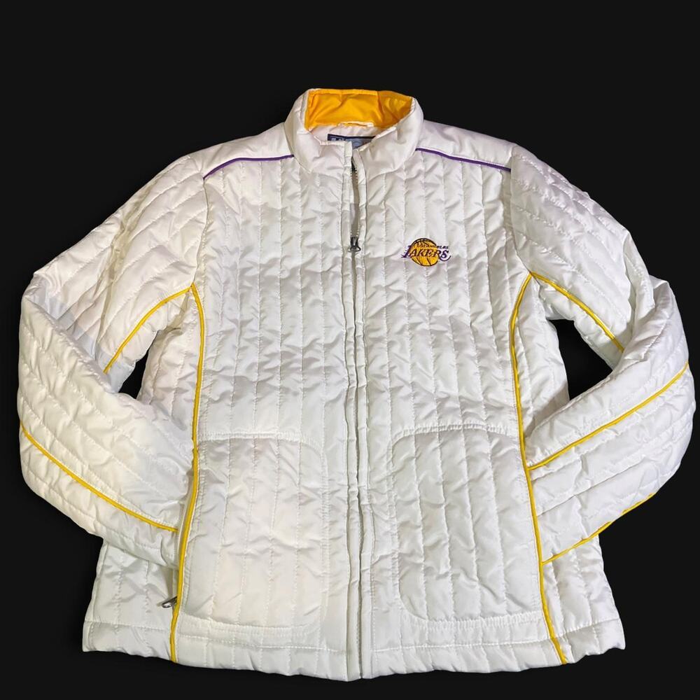 Vintage Ladies Los Angeles Lakers Puffer Jacket Size Medium